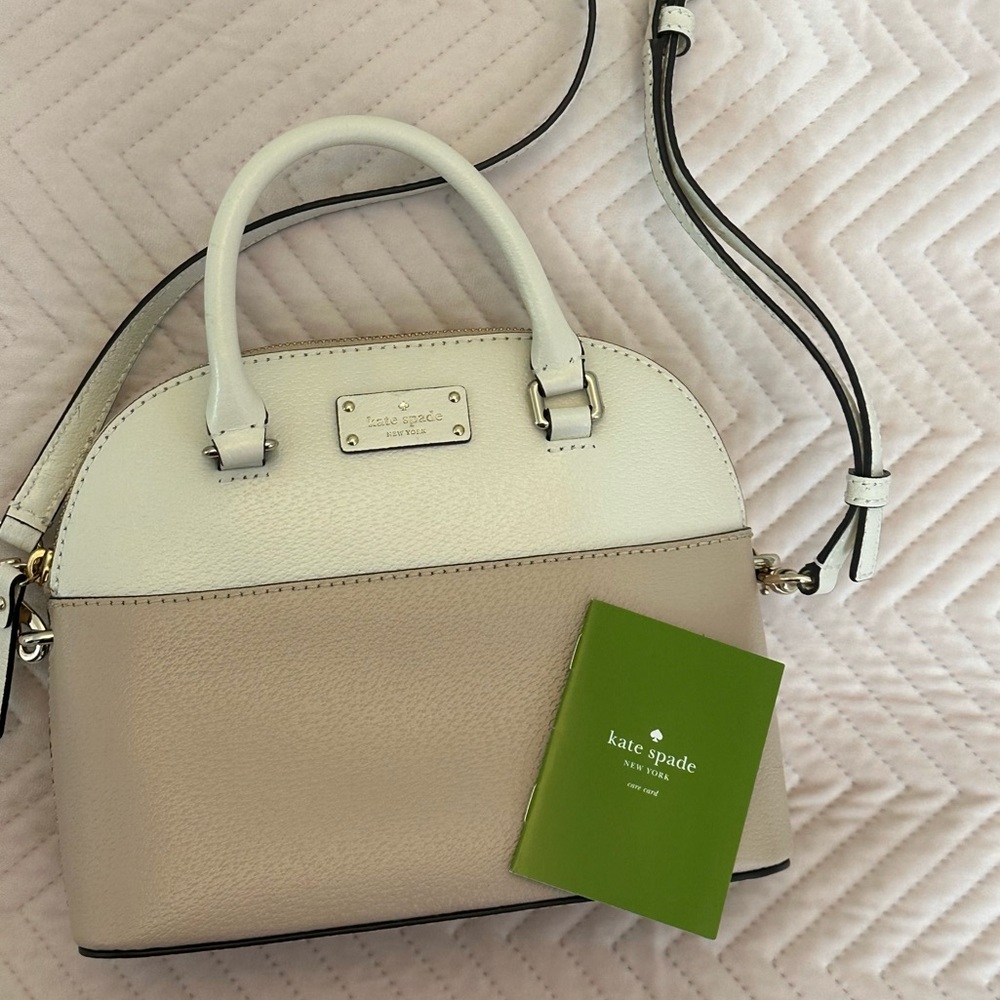 Kate Spade Cream and Tan Bag